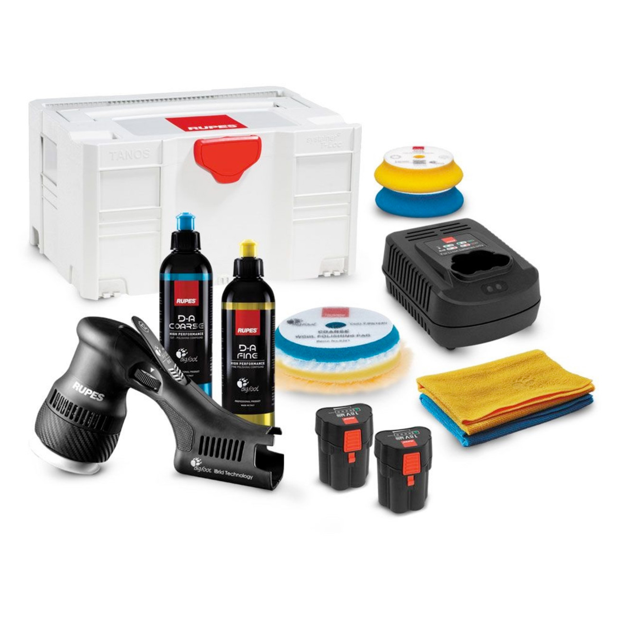Rupes Bigfoot HLR75 Mini iBrid Polisher Kit & Case - Beta