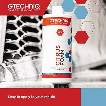 Thumbnail: Gtechniq W4 Citrus Foam Prewash Soap benefits 1