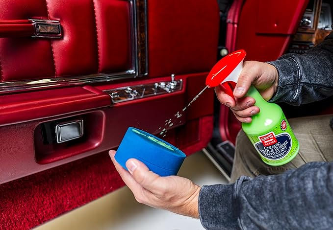 Thumbnail: Griot's Garage Ceramic Vinyl & Rubber Protectant in use 1