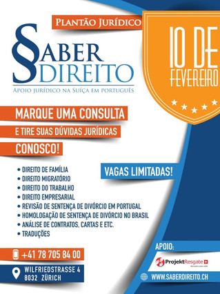 Plantão Jurídico - Fevereiro 2020