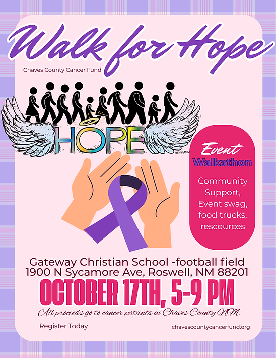 walk for hope flyer