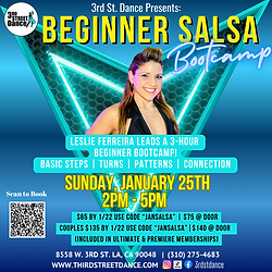 Beginner Salsa Bootcamp at 3rd street dance Los Angeles
