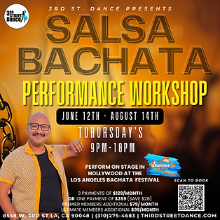 Salsa & Bachata Performance Workshop at 3rd street Dance