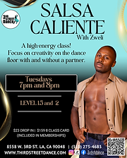 Advanced Salsa classes at 3rd street dance. 8558 W. 3rd St, Los Angeles, CA (310) 275-4683.
