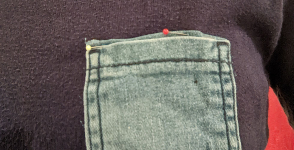 tuto couture upcycling - customisation - poche