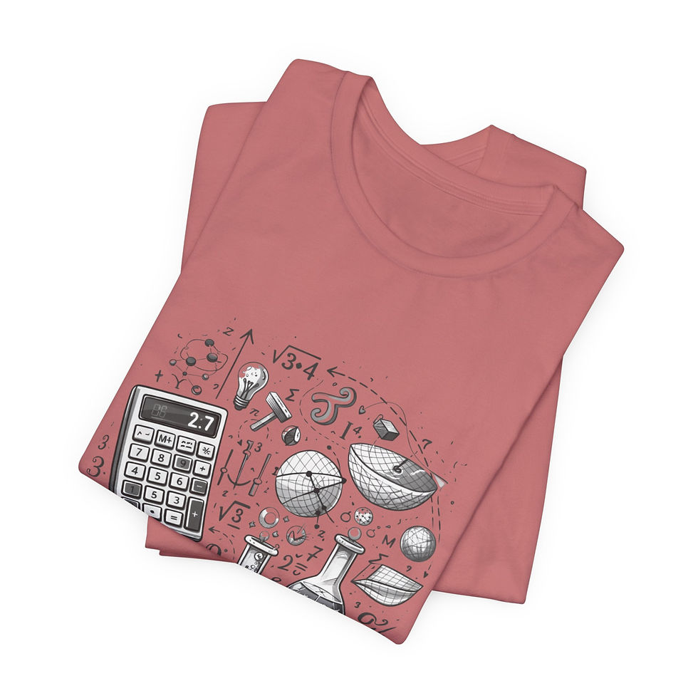 Thumbnail: Science & Math Sketch Tee — Chemistry and Math Doodle T-Shirt