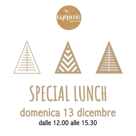 Special lunch domenica 13 dicembre