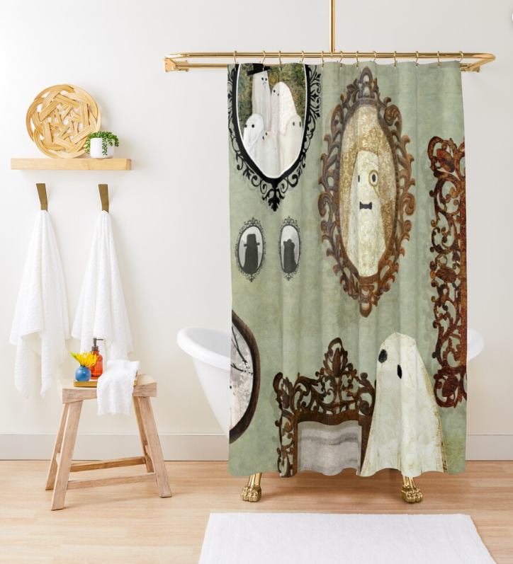 Portrait Galley Shower Curtain