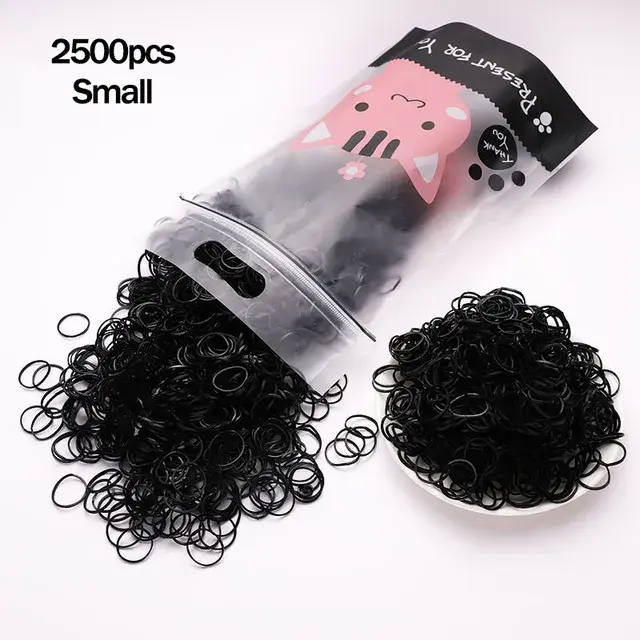 Miniatura: 1000pcs/Pack Girls Colorful Small Disposable Rubber Bands Gum for Ponytail Hold