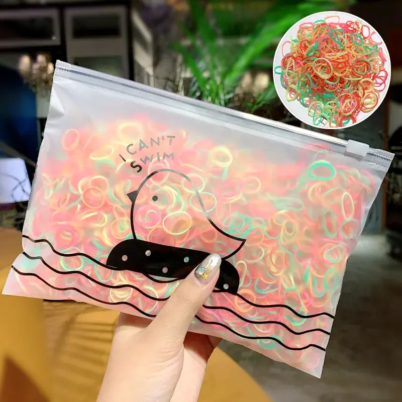 Miniatura: 1000pcs/Pack Girls Colorful Small Disposable Rubber Bands Gum for Ponytail Hold