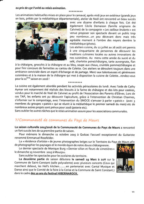 Tournée des bulletins municipaux...