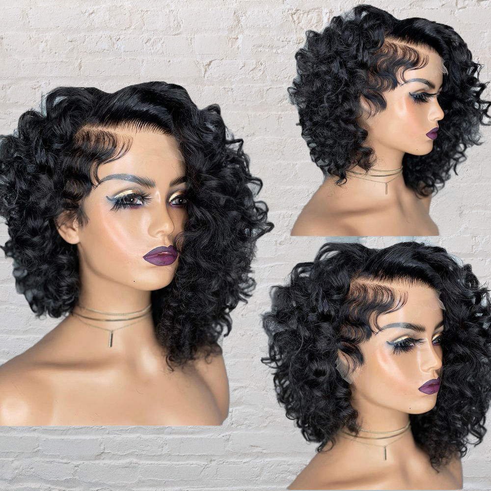 Glueless Short Bob Deep Wave Wig