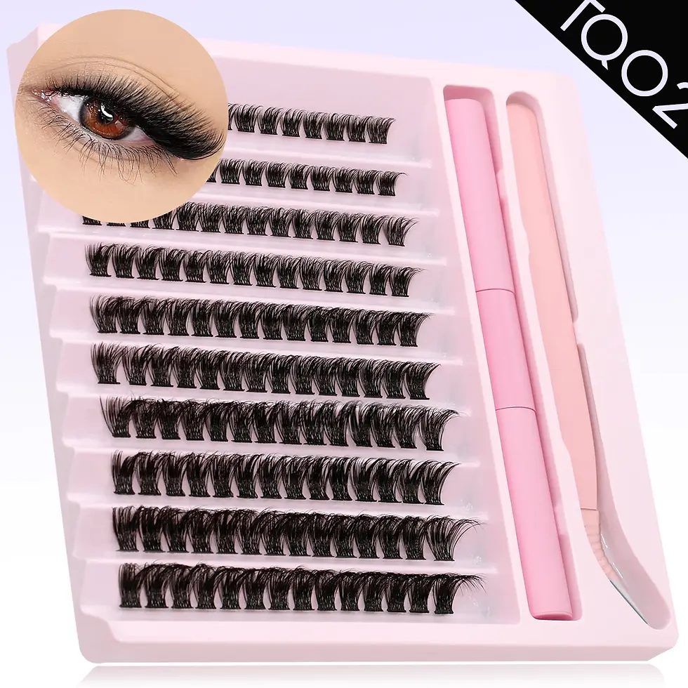 Thumbnail: Eyelash Clusters DIY Extension Kit Lash Bond and Seal +Tweezers