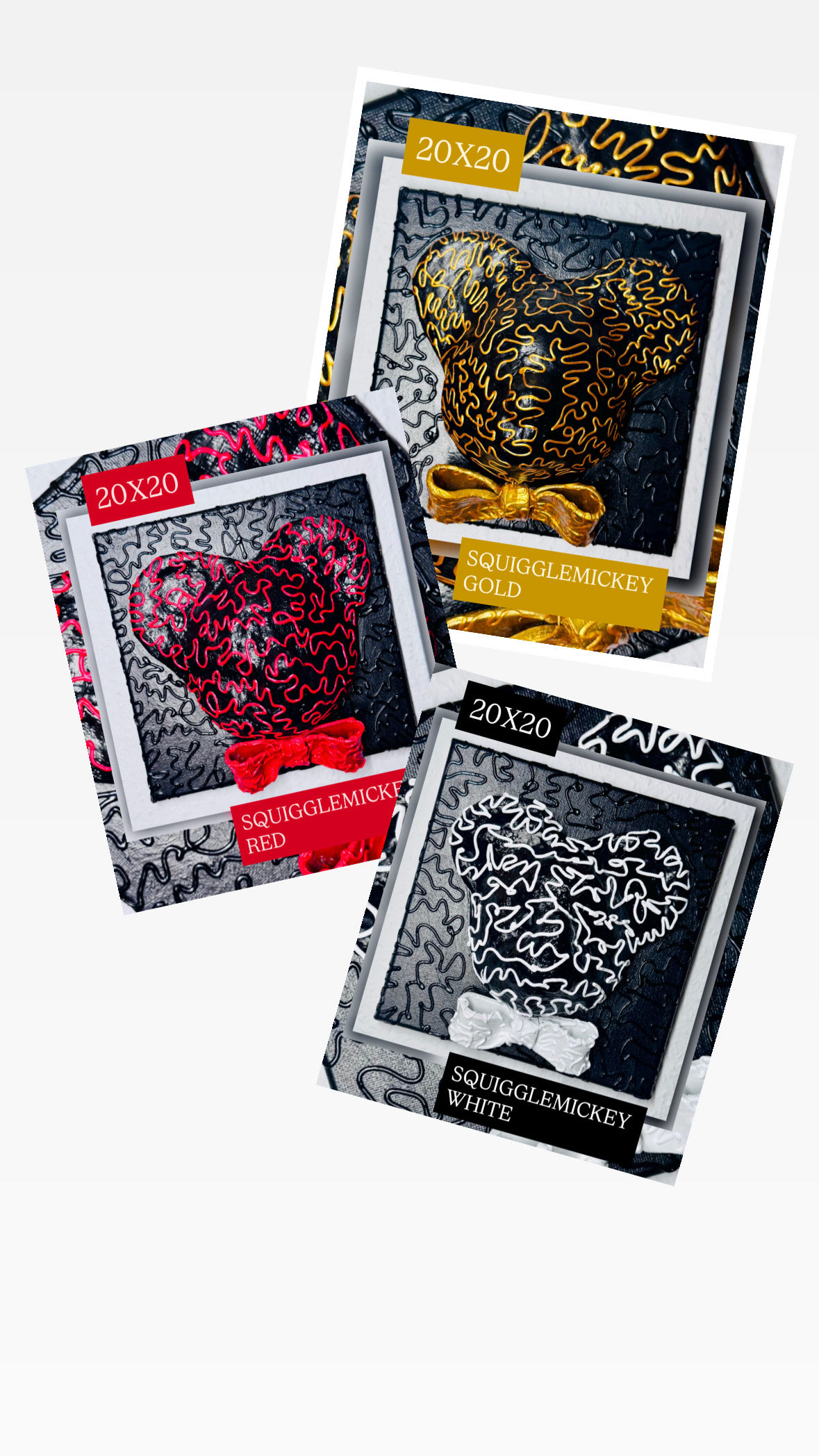 SQUIGGLEMICKEY SET (3er) 