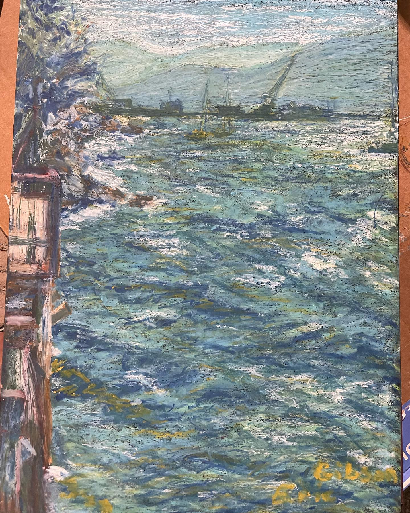 Taylor Dock Boardwalk Painting