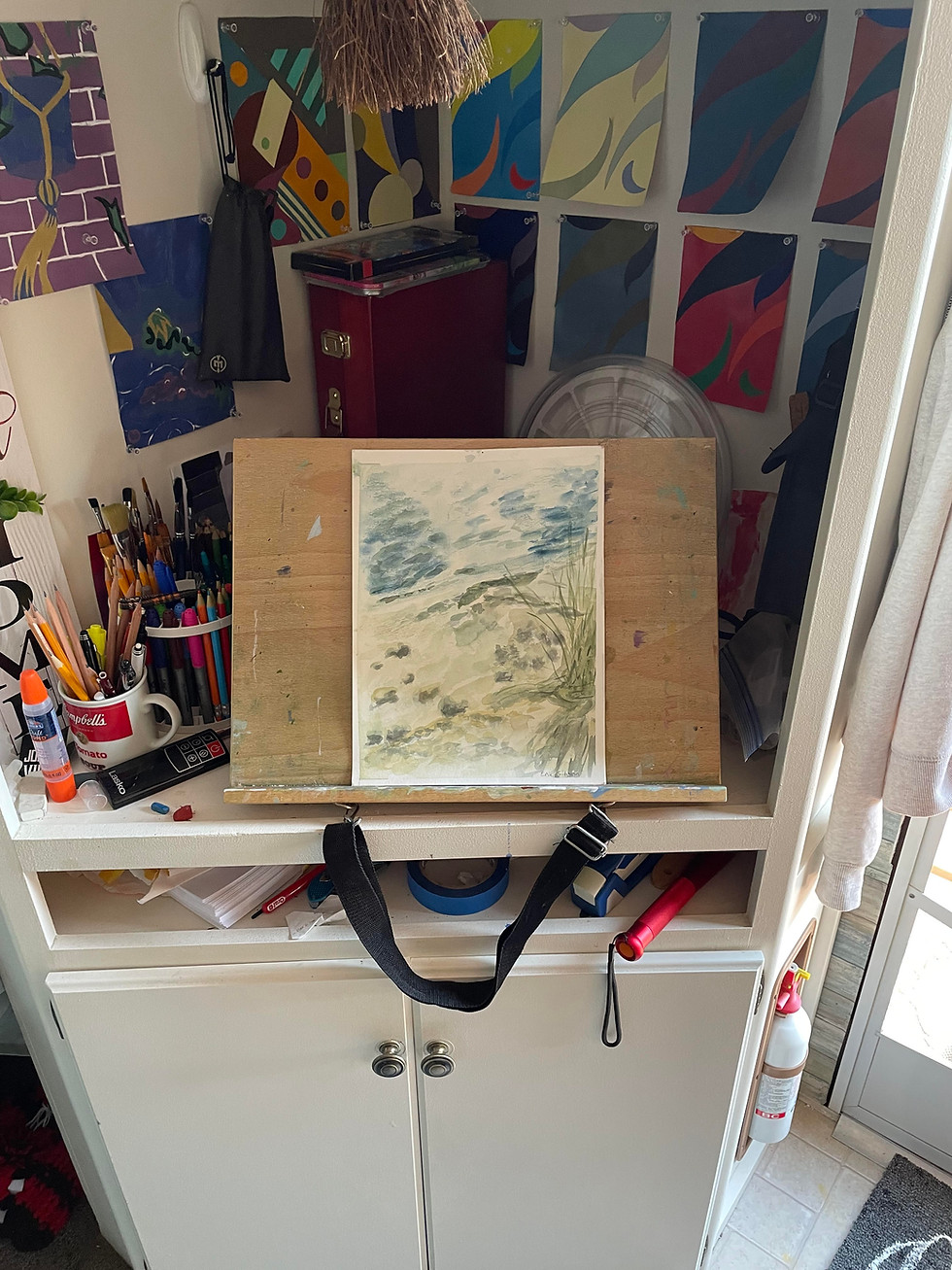 Thumbnail: Lake Skinner Shore Line Painting
