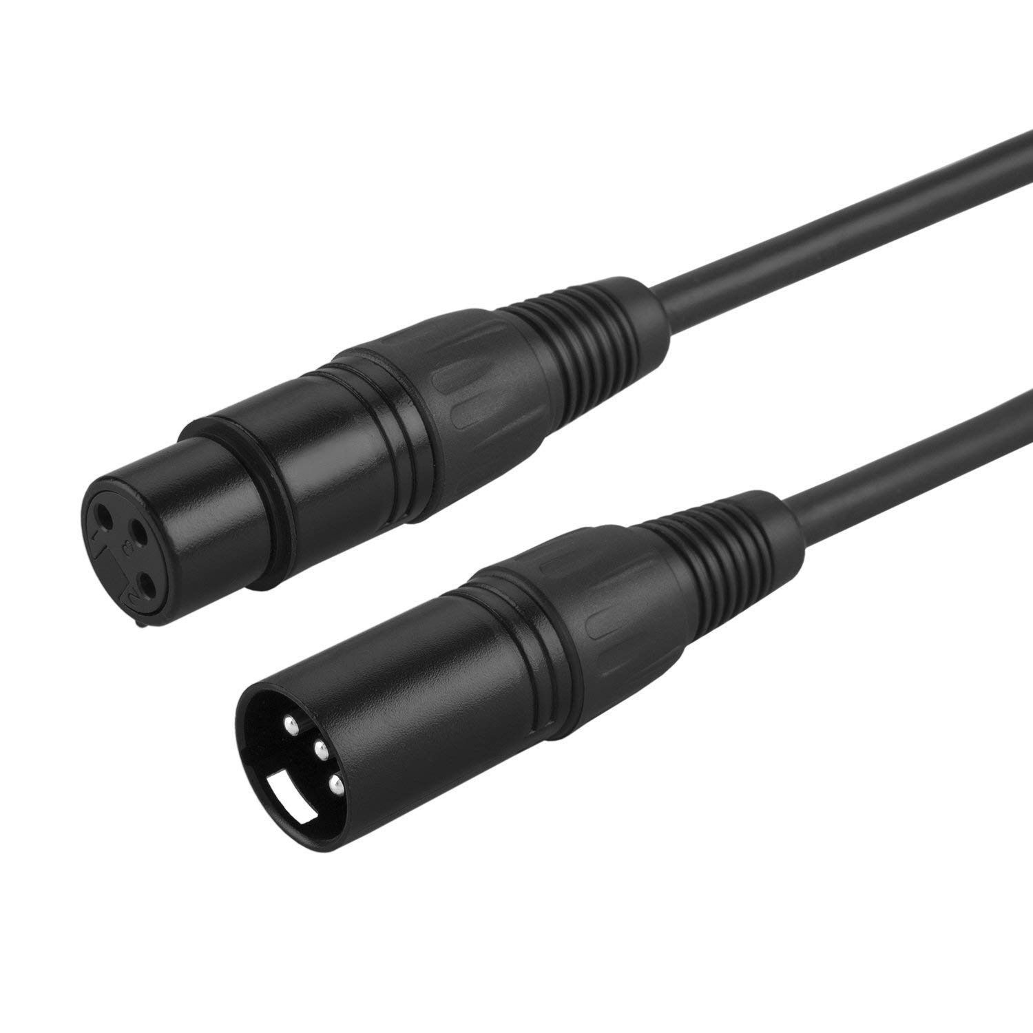 CABLE CREATION CX0049 XLR(M) to XLR(F) Microphone Cable 50ft