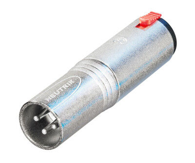 Neutrik NA3MJ 3p XLR(M)-3p 6.3 mm Jack Adapter