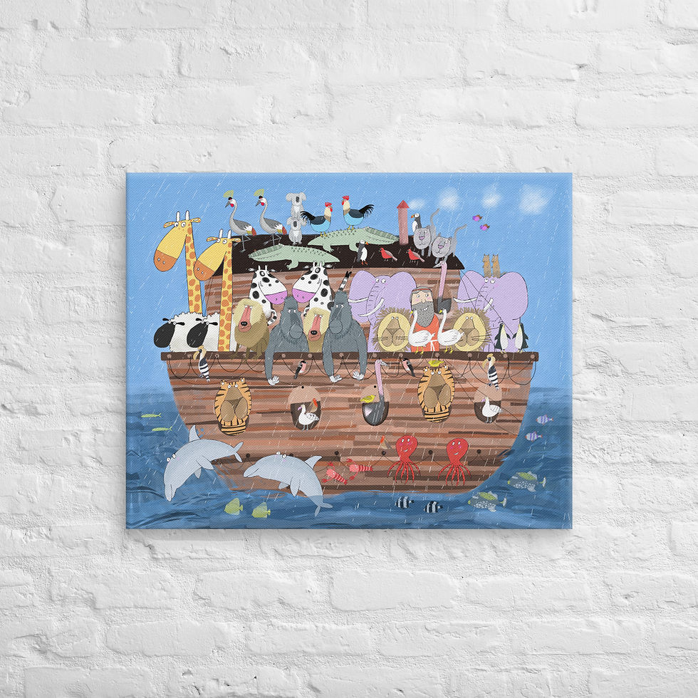Noah's Ark Nursery Wall Art