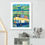 Thumbnail: Newborn Baby Welcome Gift Bus Framed Wall Print