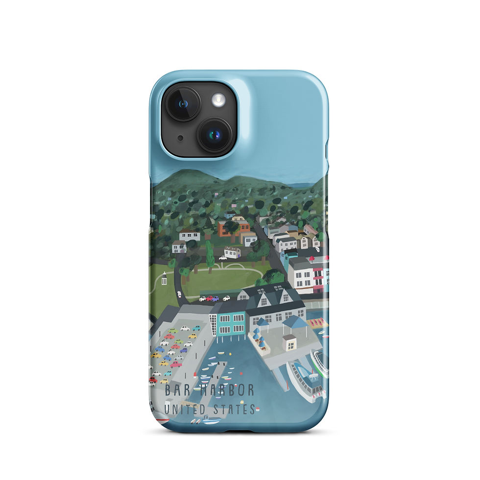 Thumbnail: Snap case for iPhone® - Bar Harbor, USA