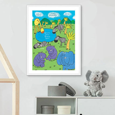 Personalised Jungle Nursery Print