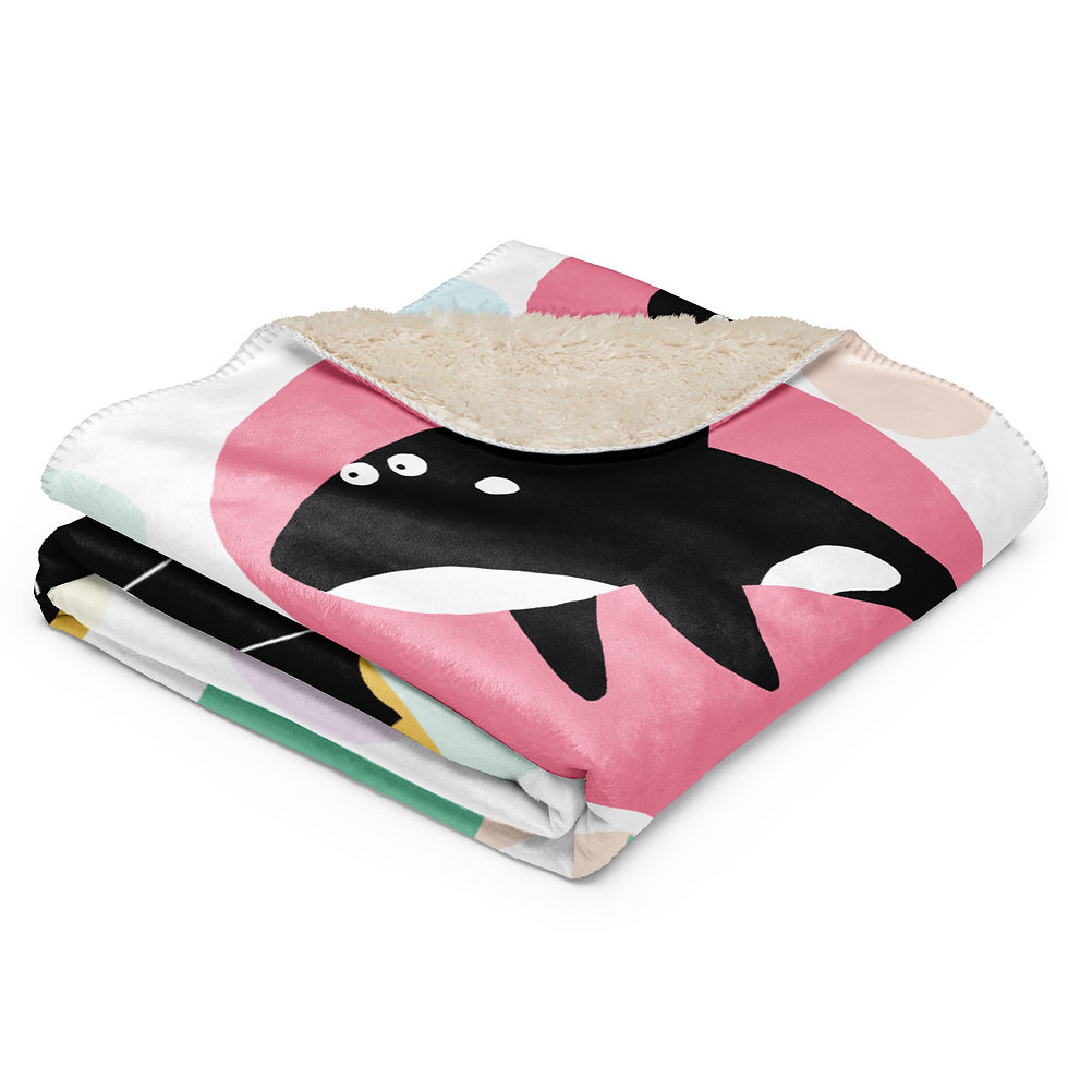 Thumbnail: Love Illustrated Letters Carla Daly Kids Sherpa Blanket