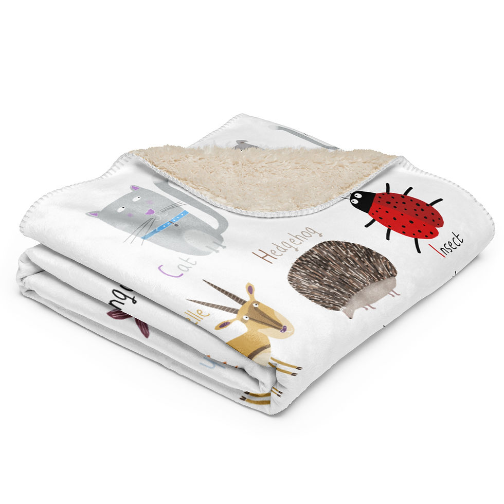 Thumbnail: Alphabet Animals | Carla Daly | Kids Sherpa Blanket