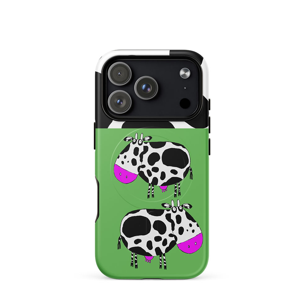 Thumbnail: Two Cows in a Field | MagSafe® tough case for iPhone®