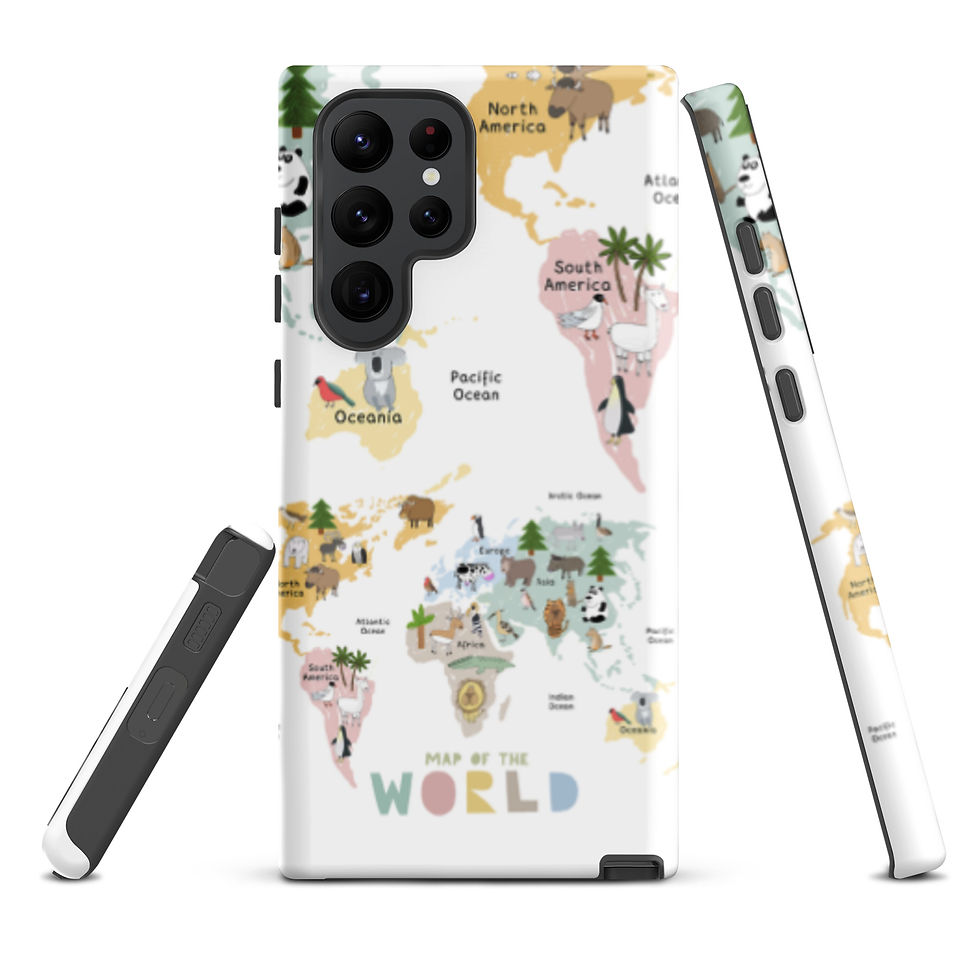 Thumbnail: Map of the World | Pastel | Tough case for Samsung®