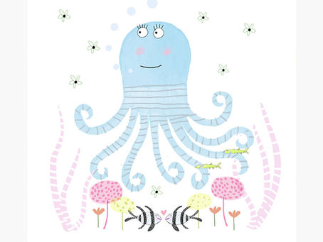 octopus nursery art