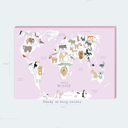 Unique Kids World Maps By Irish Artist Carla Daly