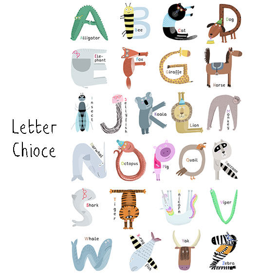 Thumbnail: Alphabet Characters Personalised Baby Gift