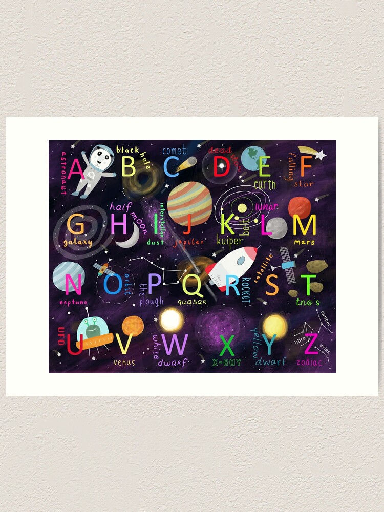 Thumbnail: Space | Alphabet | Kids Wall Art | Print