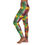 Thumbnail: Gara Tye and Dye Vibrant Floral Spandex Leggings | Women's Activewear