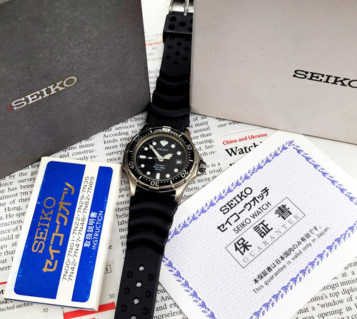 1994 Seiko 7N35-6110 SCUBA 200m Titanium Diver, Box & Papers | DC