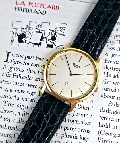 Gold 1989 Seiko 7820-8050 Dress Watch | DC Vintage Watches