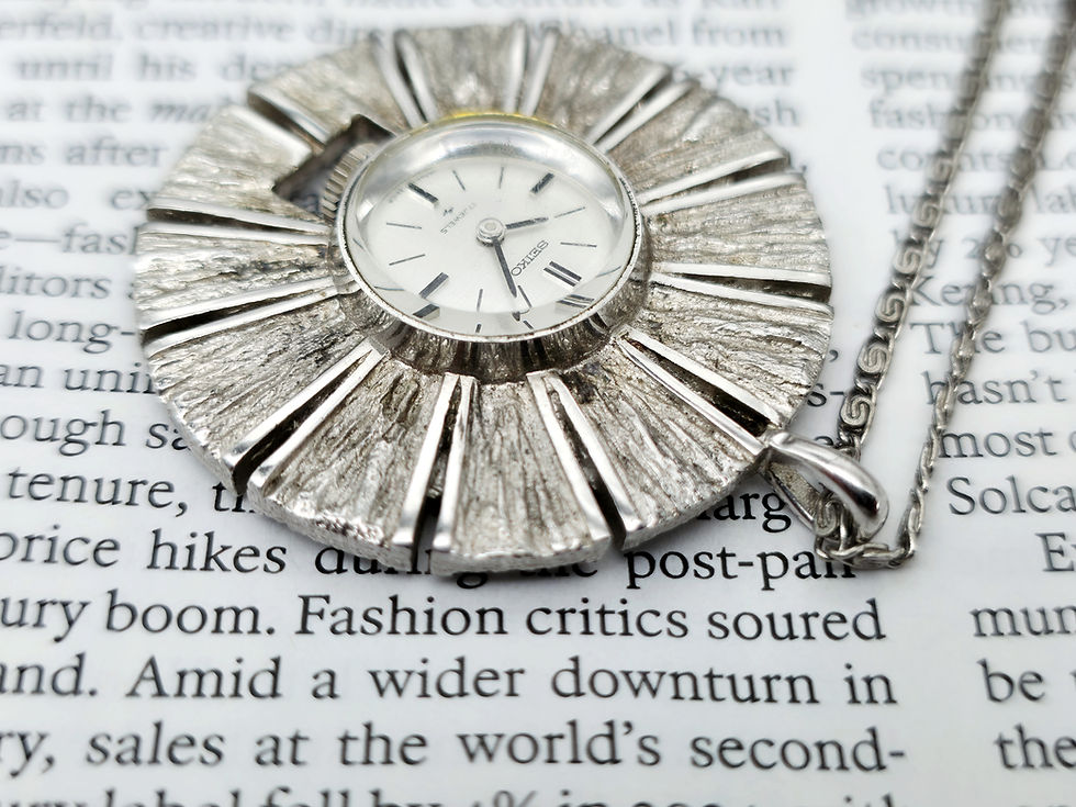 Thumbnail: 1971 Seiko 10-1020 Womens Pendant Mechanical Watch