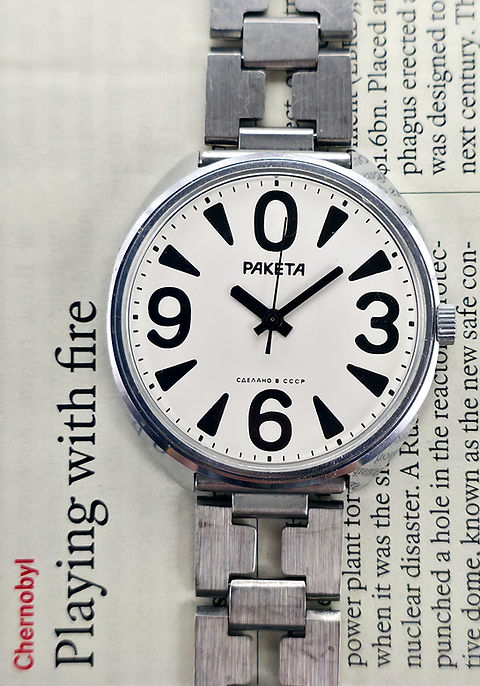 REXITE レキサイトZERO ヴィンテージ 80年代　時計 MoMA NY Near NOS Cold War-Era 1980's Raketa 