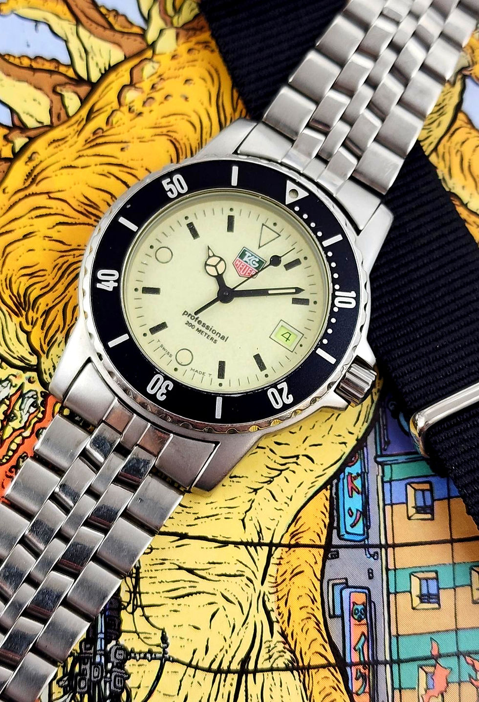Thumbnail: Full Lume 1990s TAG Heuer Ref. 929.113G0 Diver