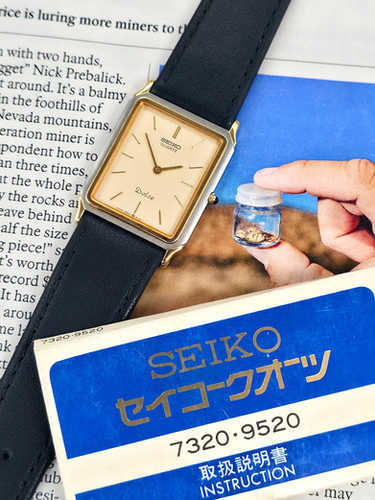 Two-Tone 1985 Seiko Dolce 9520-5130 Dress Watch | DC Vintage Watches