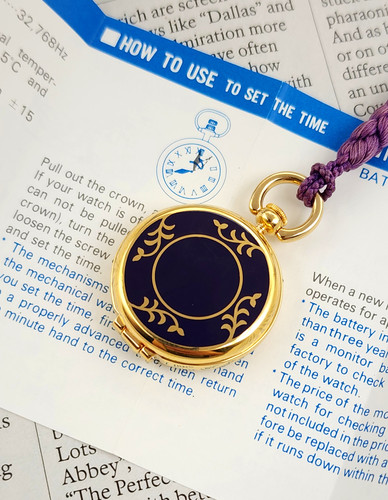 Gold 1983 Seiko 2C20-0160 Pocket Watch, w/Instructions | DC