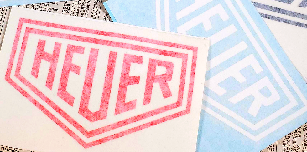 Heuer 4” Die Cut Vinyl Sticker