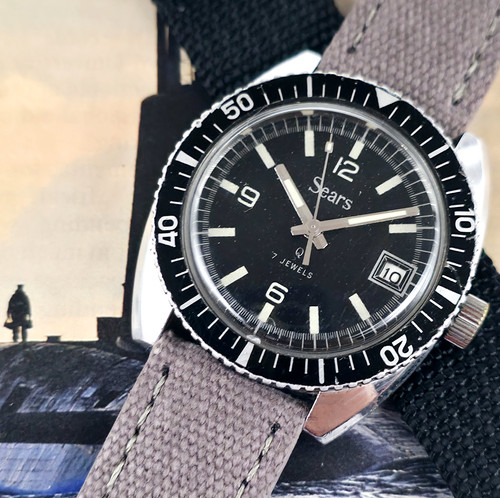 1970s Sears Mechanical E6 Dive Watch, Seiko/Hamazawa Powered | DC