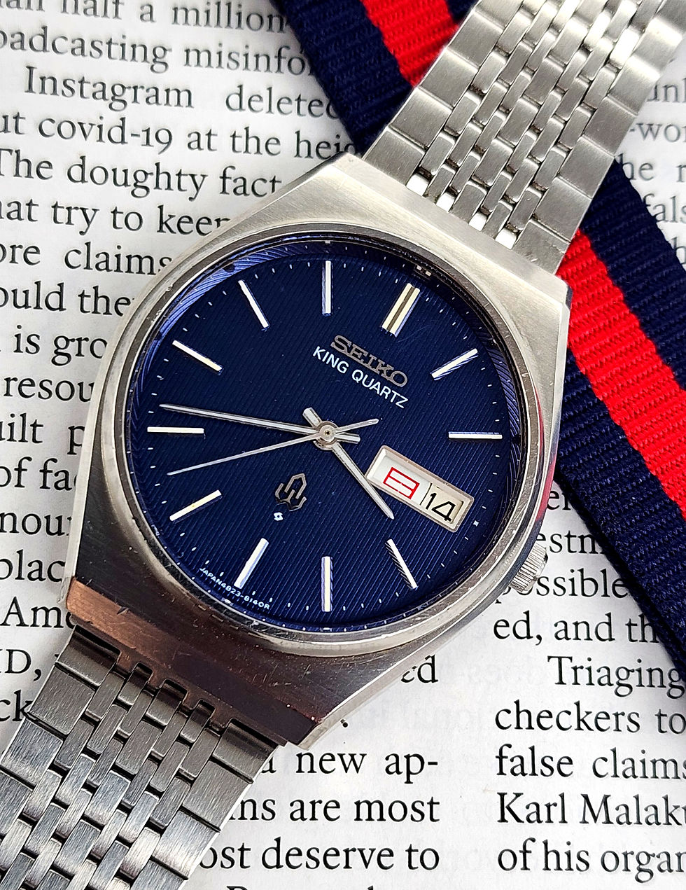 KEI III(サイン付き) 1977 Seiko King Quartz 4823-8130 Dress Watch | DC Vintage