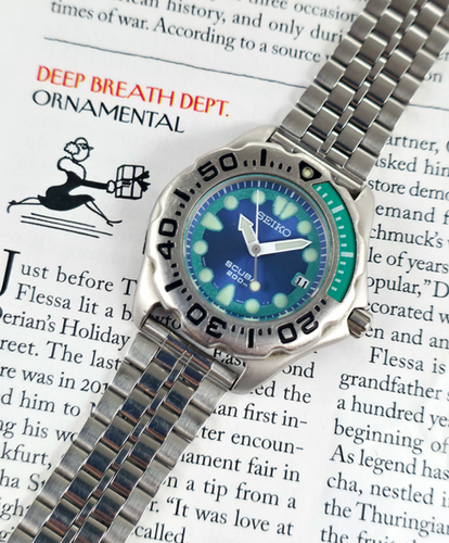 希少 SEIKO セイコー SCUBA 200m ダイバーズ 7n35-600a 1994 Seiko 7N35-6A10 SCUBA 200m Dive Watch | DC Vintage Watches