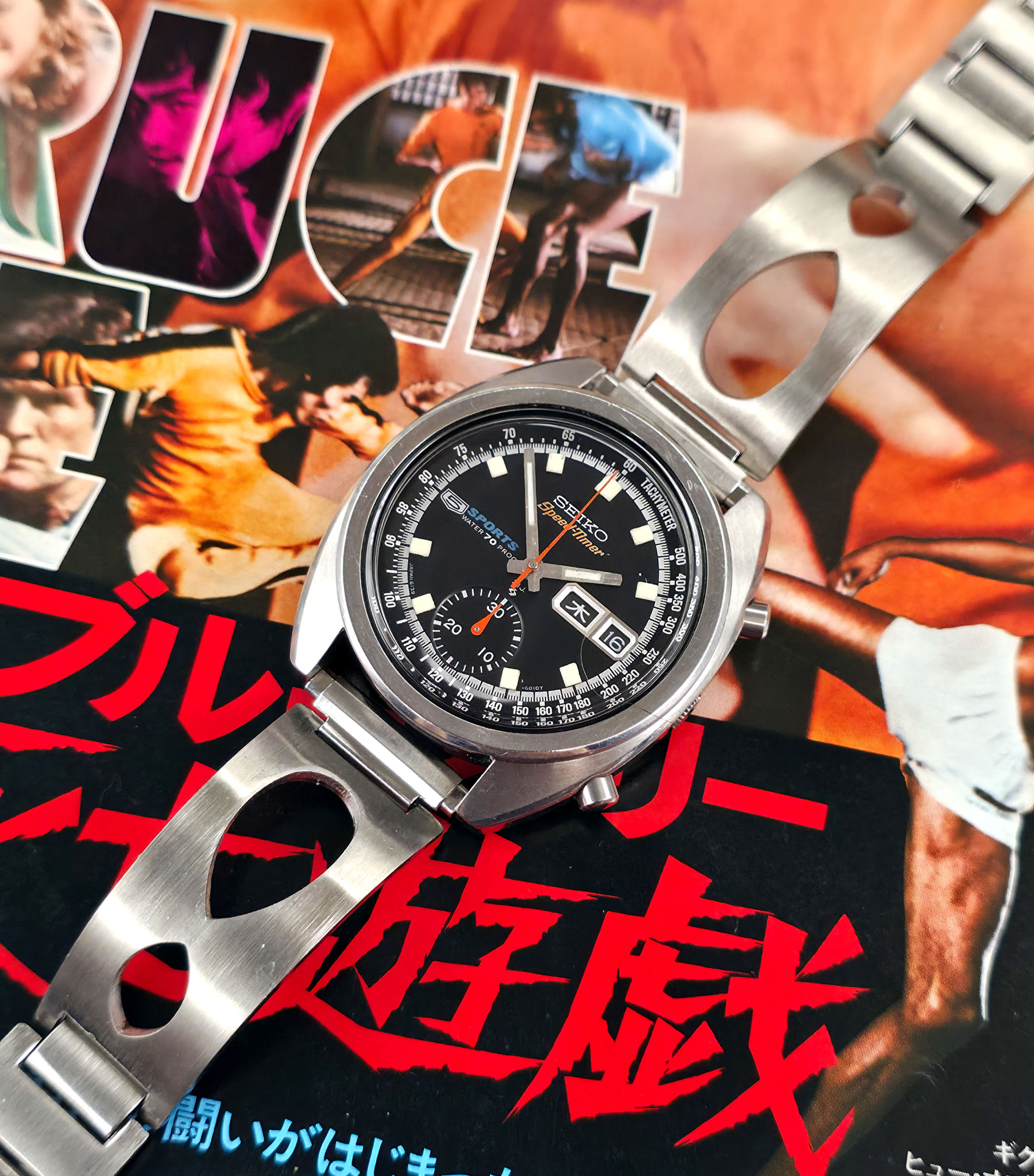 1970 Seiko 6139-6010 SpeedTimer "Bruce Lee" JDM Chronograph, w/Rally Bracelet