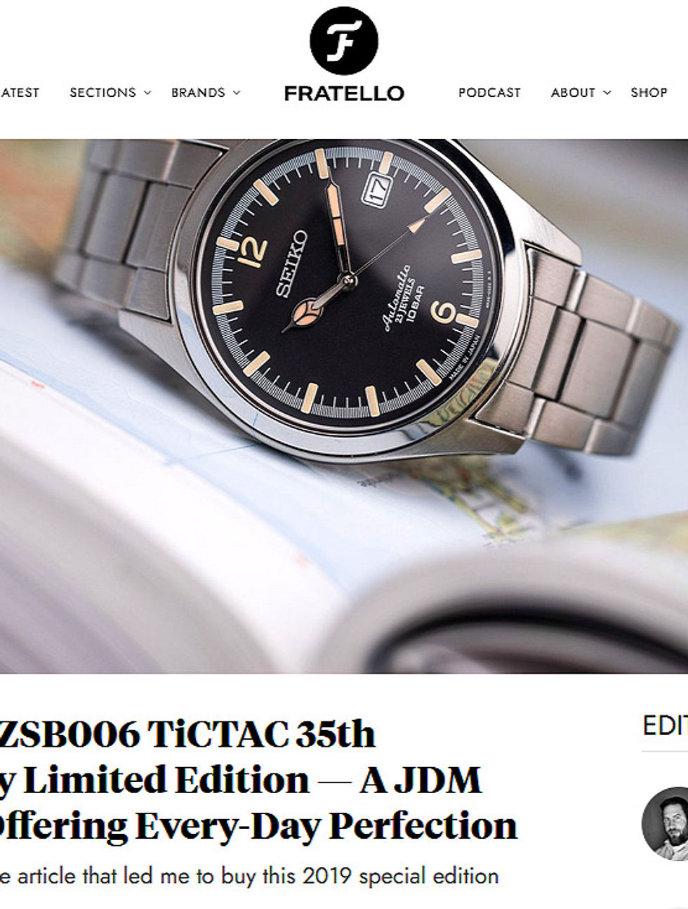 Full Set Seiko SZSB006 TiCTAC 35th Anniversary Automatic | DC