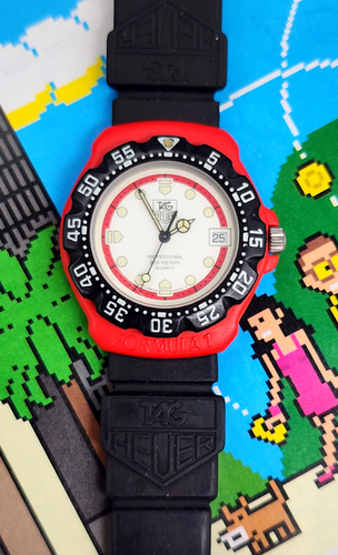 1992 TAG Heuer Formula 1 Ref. 385.513/1 Diver, w/Original Heuer 