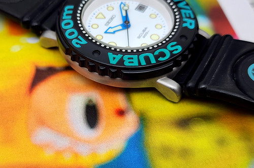 希少 SEIKO ダイバーズウォッチ 200m 5H25-6A1A レトロ 1989 Seiko 5H25-6A1A SCUBA 200 Dive Watch | DC Vintage Watches
